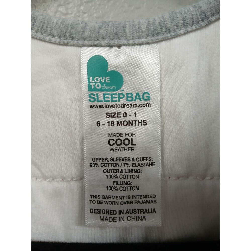 Love To Dream quilted Sleep Bag, size 6-18months - Picture 9 of 11